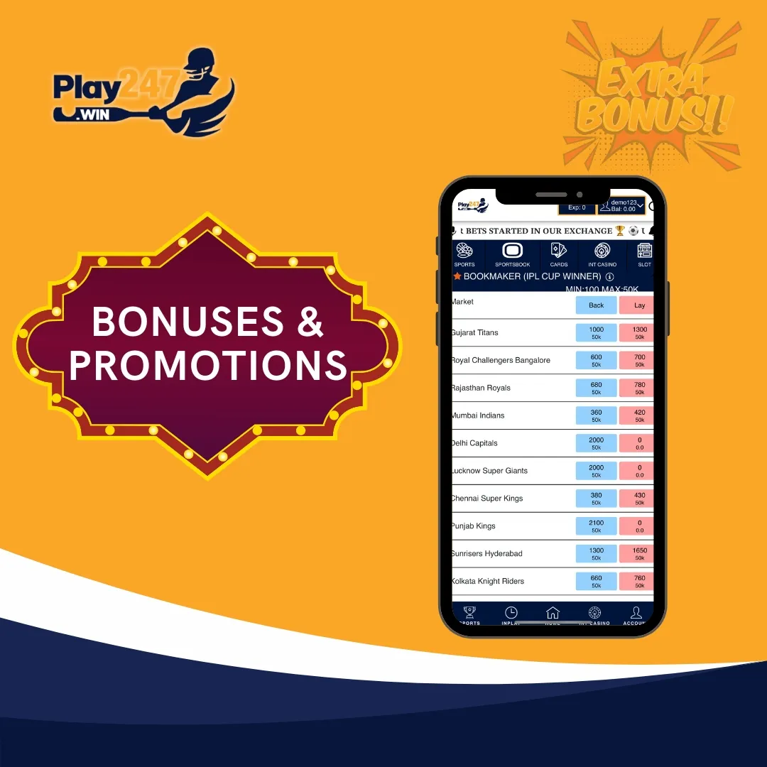 bonuses promotions at play247
